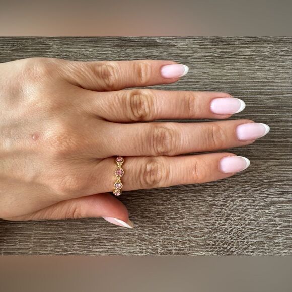 Minimalist Pink Ring N857 - Picture 4 of 5